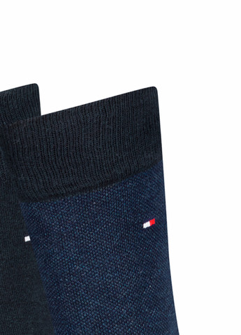 Сині шкарпетки (2 пари) Tommy Hilfiger однотонні (303686067)