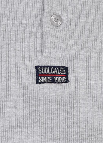Серый демисезонный кэжуал лонгслив Soulcal & Co меланж