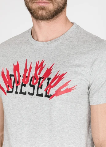 Серая футболка Diesel