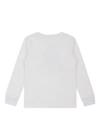 Белый демисезонный кэжуал лонгслив Garnamama с рисунком