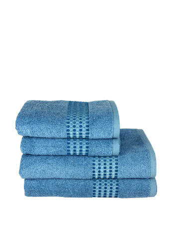 Maisonette полотенце (1 шт.), 70х140 см однотонный темно-голубой производство - Турция
