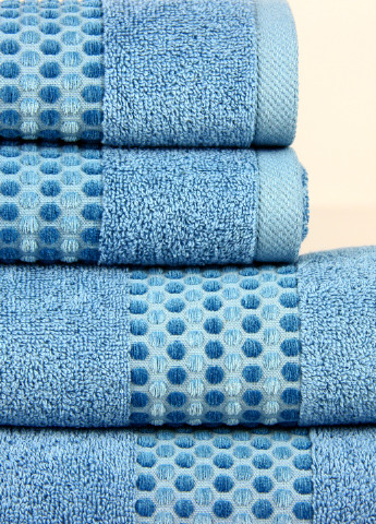 Maisonette полотенце (1 шт.), 70х140 см однотонный темно-голубой производство - Турция