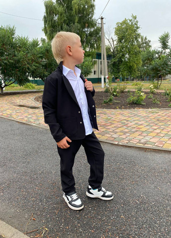 Черный демисезонный костюм (пиджак, брюки) брючный BRAZERS