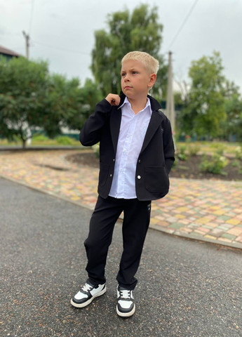 Черный демисезонный костюм (пиджак, брюки) брючный BRAZERS