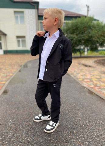 Черный демисезонный костюм (пиджак, брюки) брючный BRAZERS