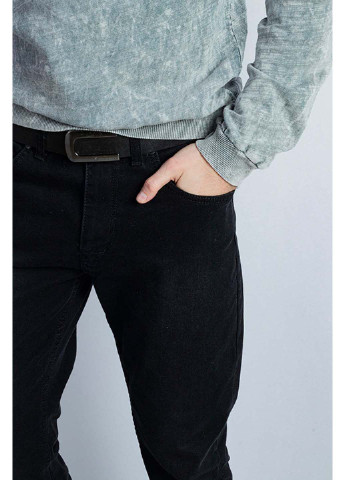 Черные демисезонные регюлар фит джинсы Time of Style