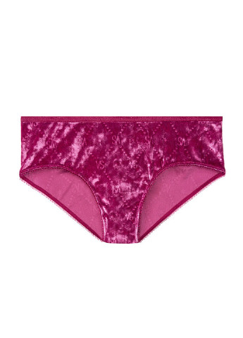 Трусики Victoria's Secret слип фактура пурпурные повседневные велюр