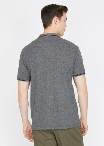 Серая футболка-поло для мужчин KOTON меланжевая