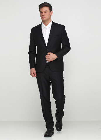 Черный демисезонный костюм (пиджак, брюки) брючный Bagozza