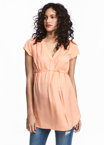 Світло-оранжева літня блуза для вагітних H&M