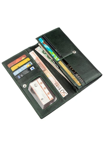 Женский кожаный кошелек 18,5х9 см st leather (252132299)