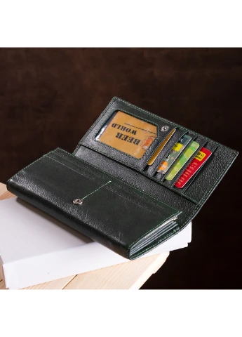 Женский кожаный кошелек 18,5х9 см st leather (252132299)
