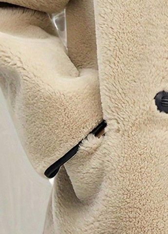 Бежевая демисезонная куртка куртка-пиджак SHEIN