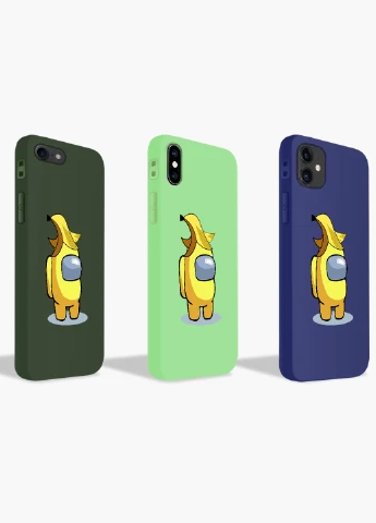 Чохол силіконовий Apple Iphone 8 Амонг Ас Жовтий (Among Us Yellow) (6151-2416) MobiPrint (219565607)