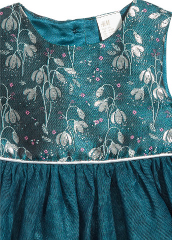 Бирюзовое платье H&M (88021035)