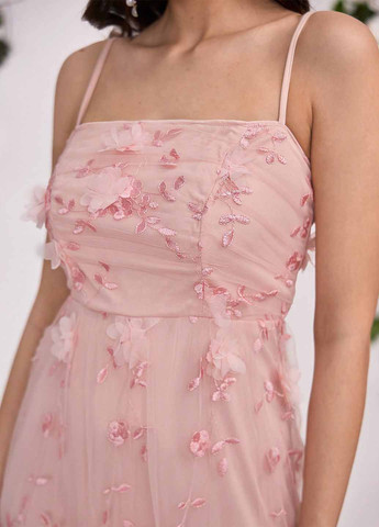 Розовое праздничный, вечернее платье SHEIN однотонное