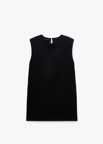 Чорна кежуал плаття, сукня Zara однотонна