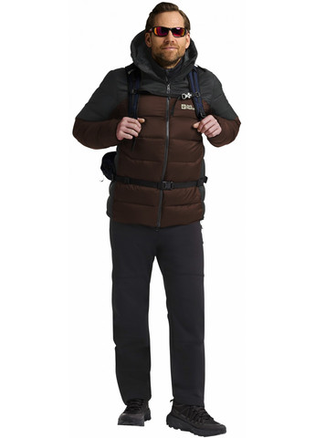Коричневый зимний Пуховик Jack Wolfskin