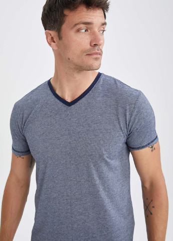 Синій літній комплект(шорти, футболка) DeFacto