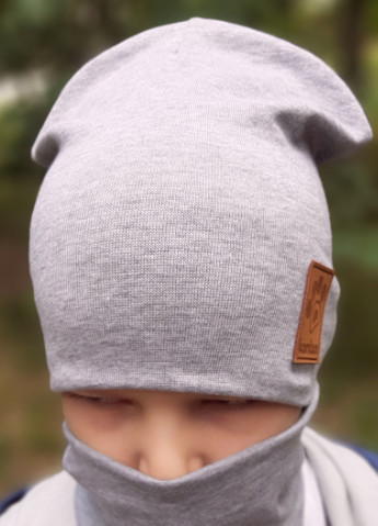Детская шапка с хомутом КАНТА размер 48-52, серый (OC-135) Канта (212242589)