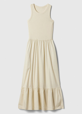 Светло-бежевое кэжуал платье Gap однотонное