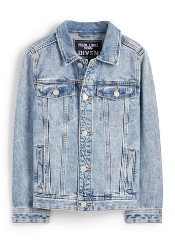 Блакитна демісезонна куртка C&A