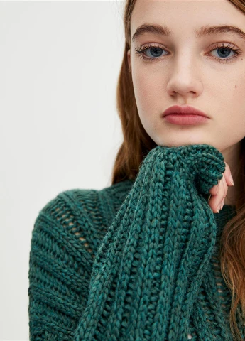 Зелений демісезонний джемпер джемпер Pull & Bear