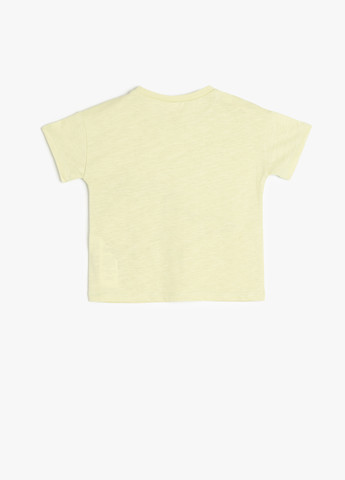 Бежевая летняя футболка KOTON