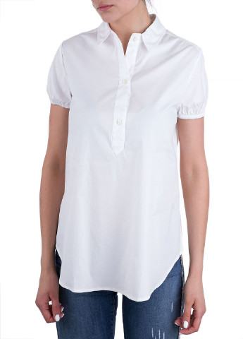 Белая летняя блуза Emporio Armani
