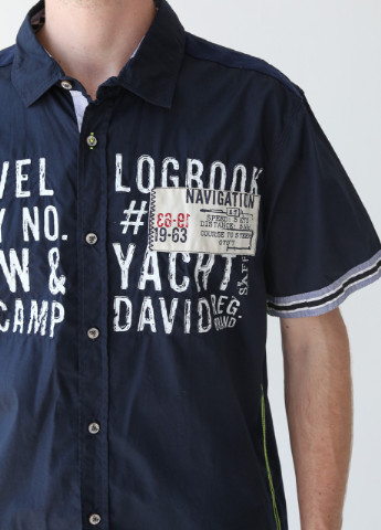 Темно-синяя кэжуал рубашка Camp David