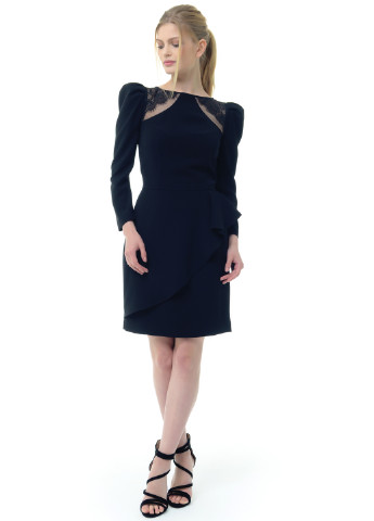 Черное деловое платье Arefeva однотонное