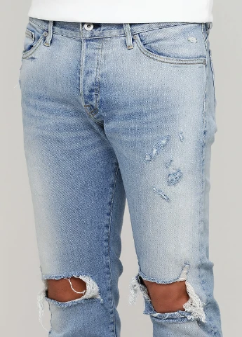 Голубые демисезонные джинсы H&M