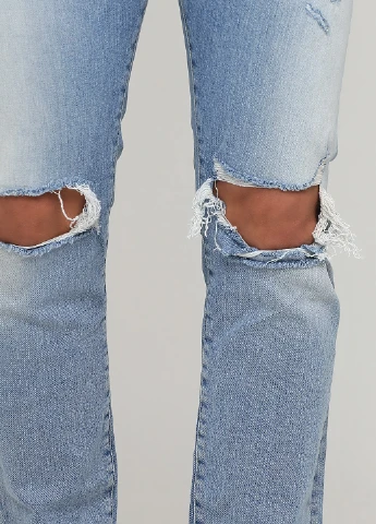 Голубые демисезонные джинсы H&M