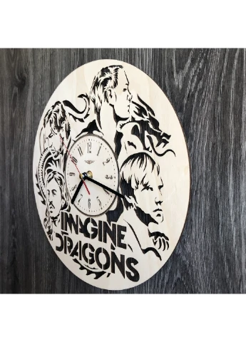 Концептуальные настенные часы в интерьер «Imagine Dragons» 7Arts (253566672)