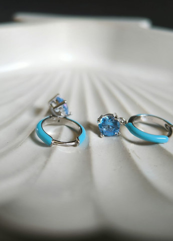 Сережки Silver Flame (350941494)