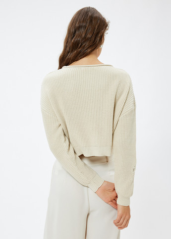 Светло-бежевый демисезонный свитер KOTON