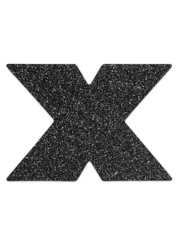 Пестіс - стикини - Flash Cross Black, наклейки на соски Bijoux Indiscrets (255459580)