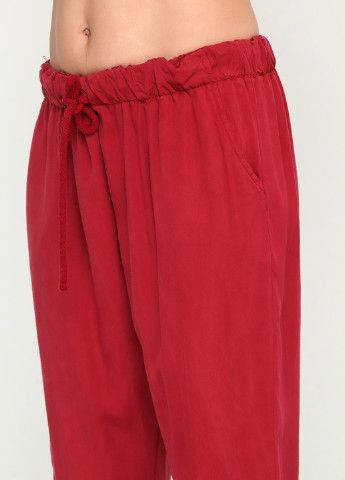 Бордовые кэжуал демисезонные брюки Stella Milani