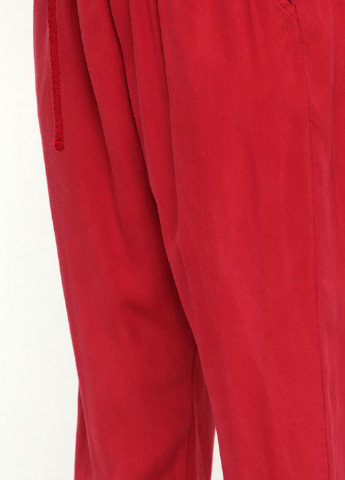 Бордовые кэжуал демисезонные брюки Stella Milani