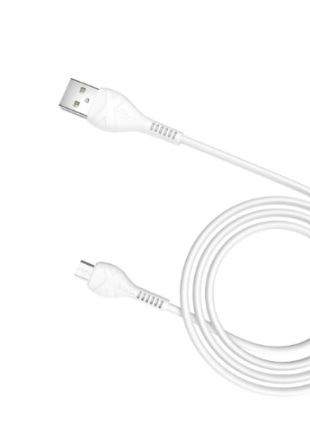 Кабель для заряджання та передачі даних X37 USB to micro USB Білий 1 м Hoco (255189495)