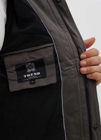 Темно-сіра демісезонна куртка Trend Collection