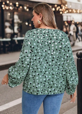 Зелена блуза SHEIN