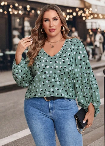Зелена блуза SHEIN