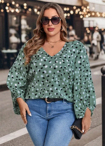 Зелена блуза SHEIN
