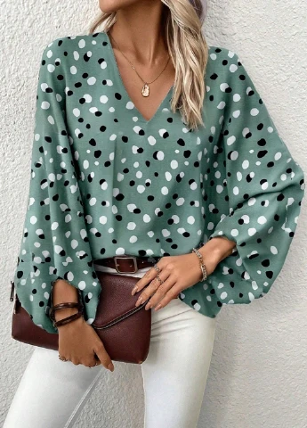 Зелена блуза SHEIN