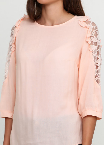 Персиковая демисезонная блуза Ruta-S