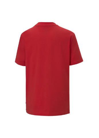 Красная демисезонная детская футболка modern sports logo tee Puma