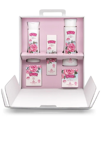 Подарочный набор с натуральным болгарским розовым маслом на 5 предметов Rose Original от Bulgarian Rose (253774375)