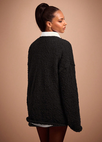 Черный зимний джемпер джемпер SHEIN