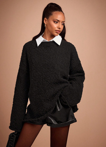 Черный зимний джемпер джемпер SHEIN